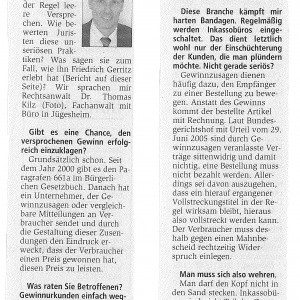 Offenbach Post – Februar 2008